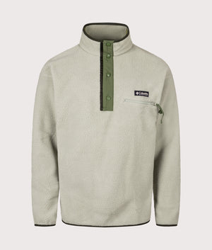 Helvetia II Half Snap Fleece Sweatshirt in Safari. | Columbia | Shot at EQVVS | Front shot 