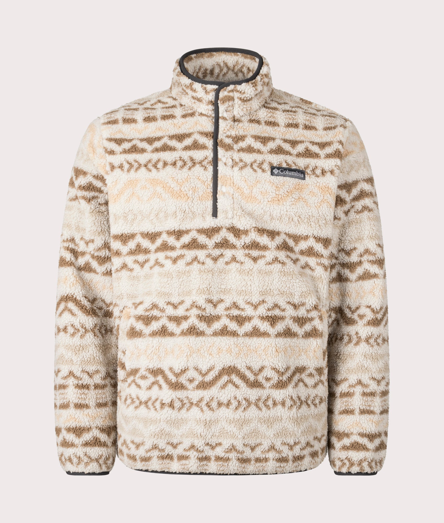 Columbia, Rugged Ridge Half Snap Fleece, dark stone/ del, EQVVS Menswear, front shot photo