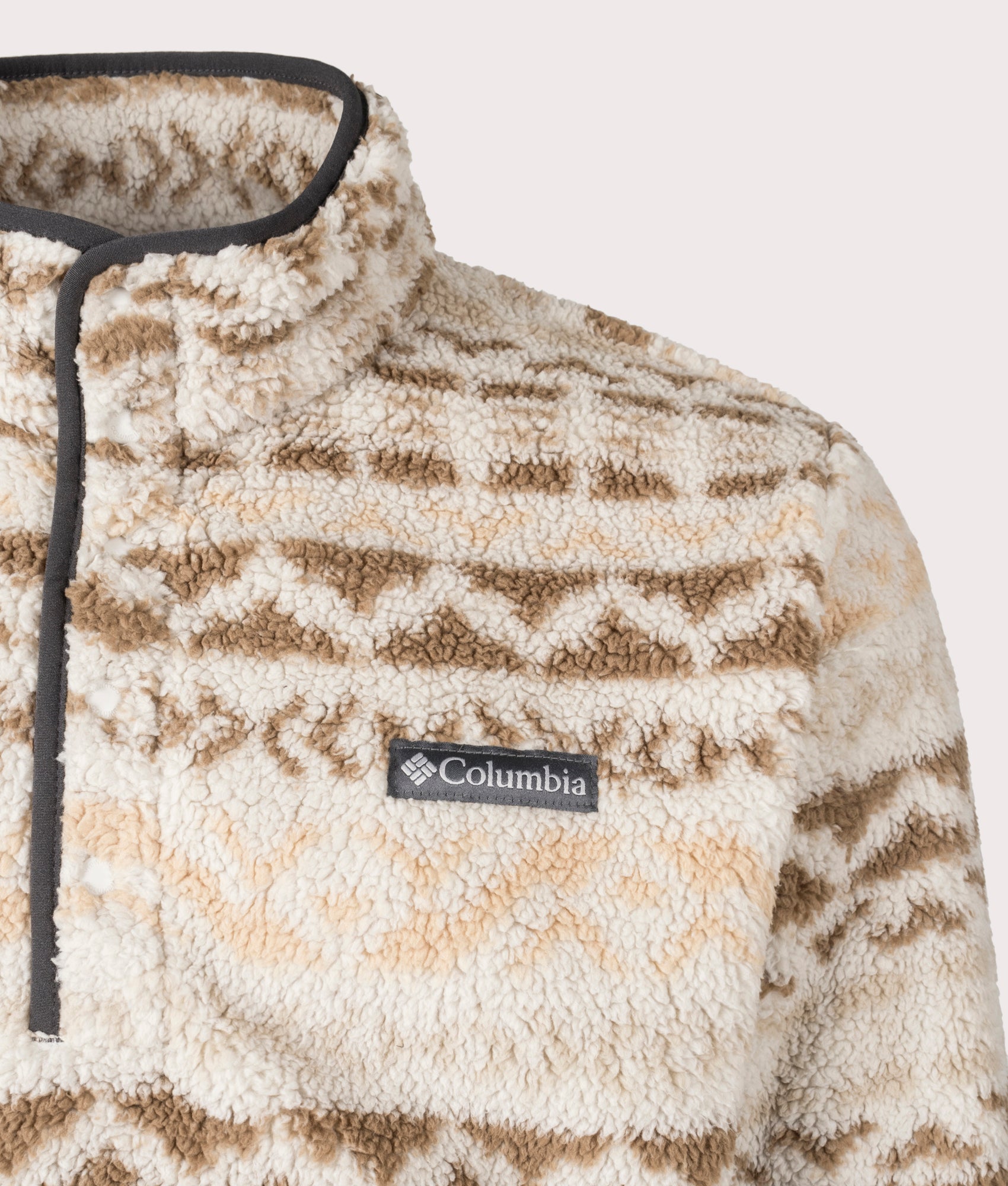 Columbia, Rugged Ridge Half Snap Fleece, dark stone/ del, EQVVS Menswear, detailed shot photo