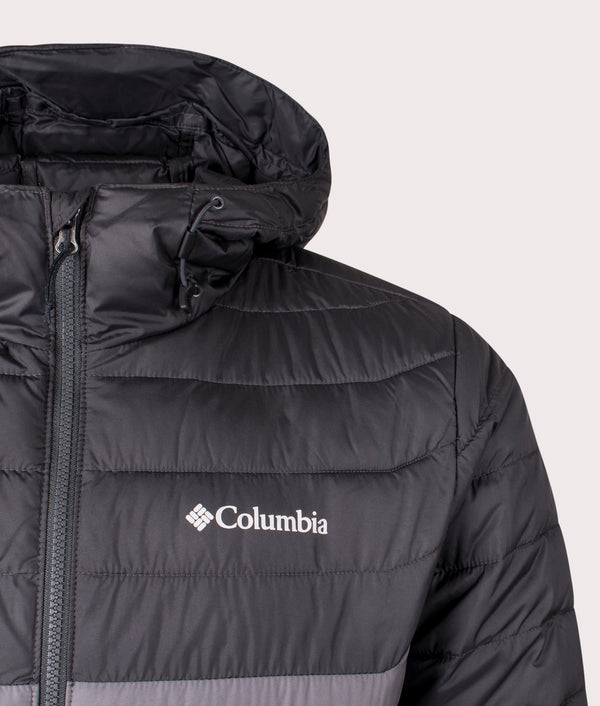 Columbia Powder Lite II Hooded Jacket in city grey/ shark EQVVS