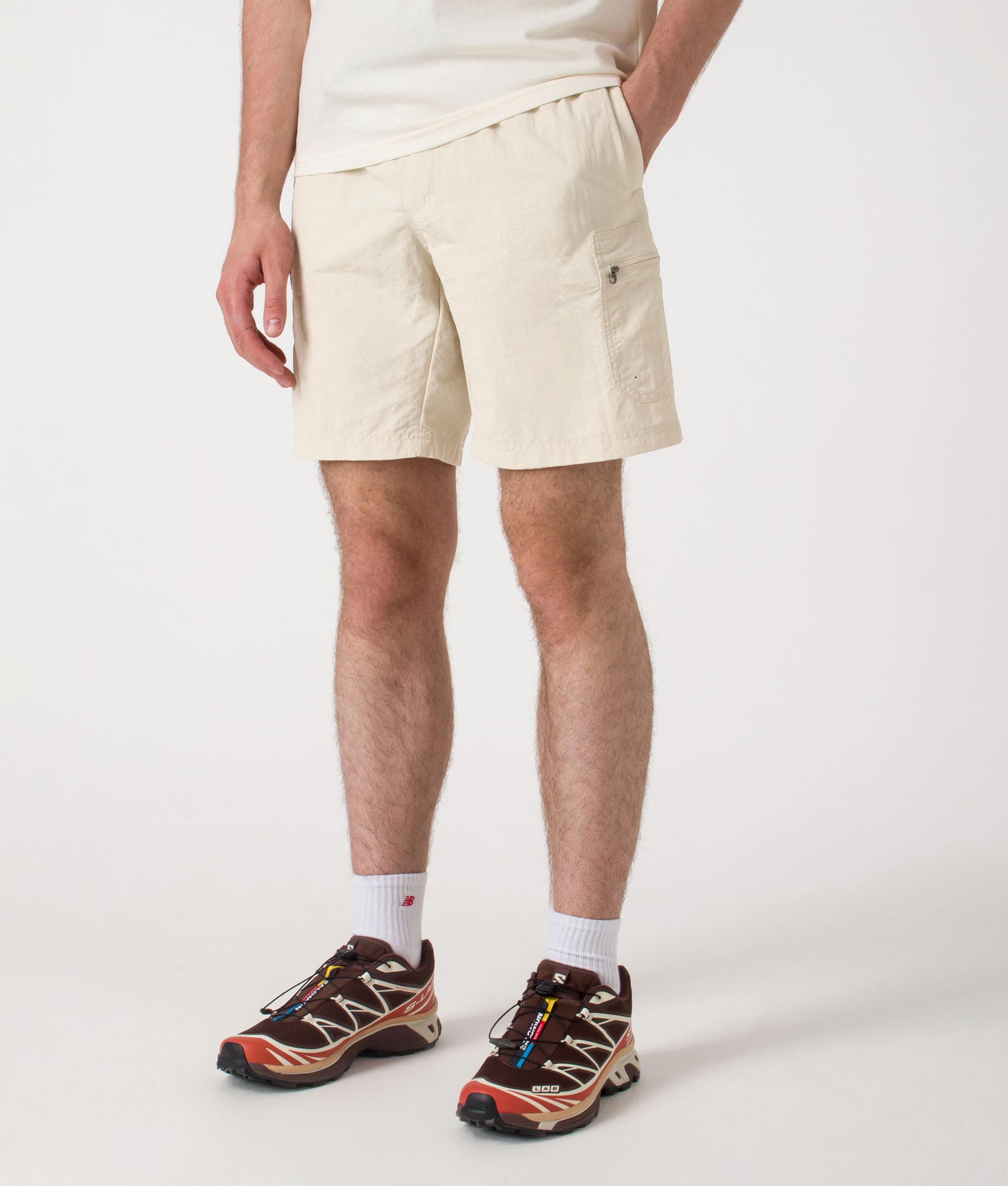 Mountaindale Cargo Shorts. Shot by EQVVS. Front angled shot.