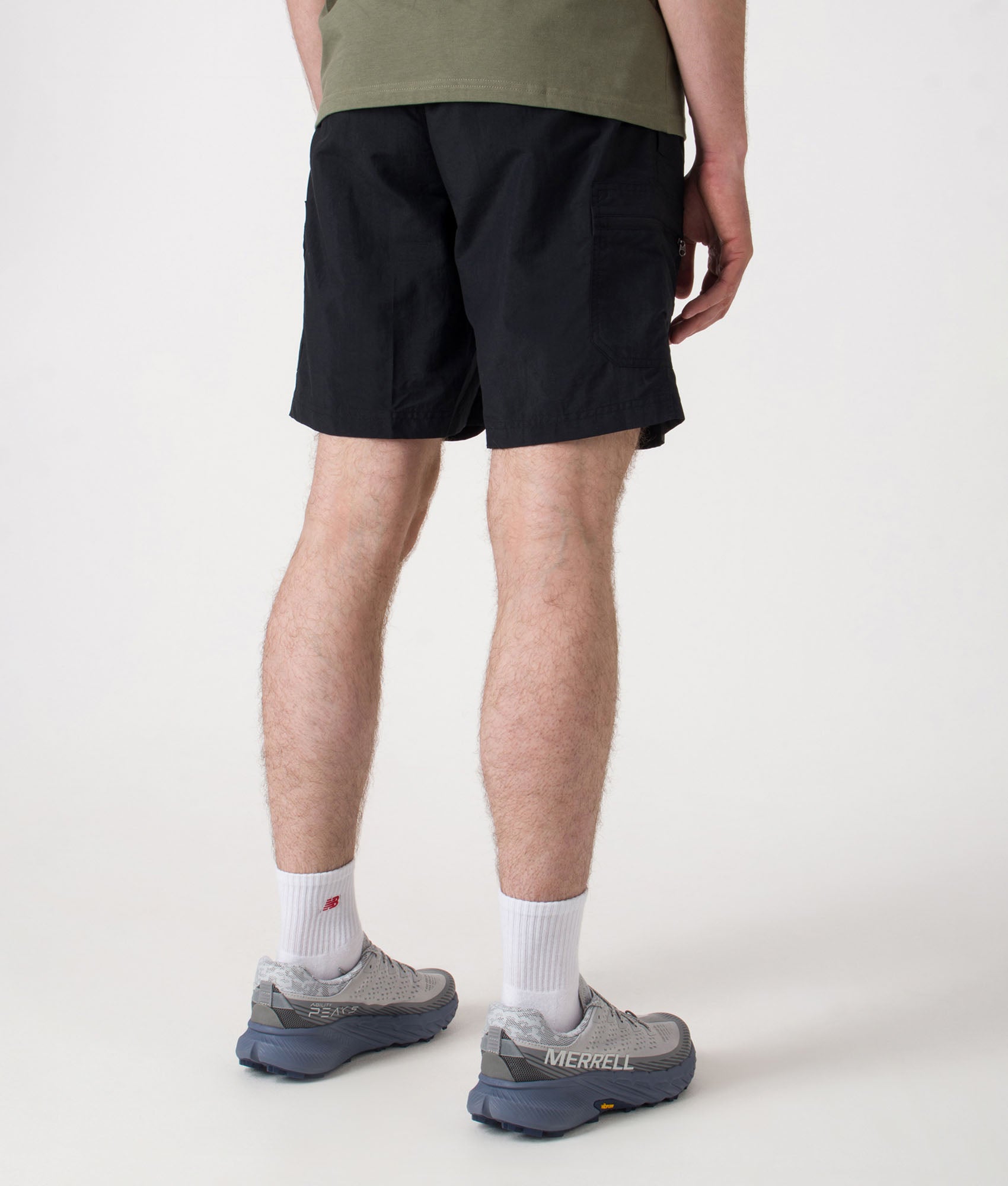 Mountaindale Cargo Shorts. Shot by EQVVS. Back angled shot.