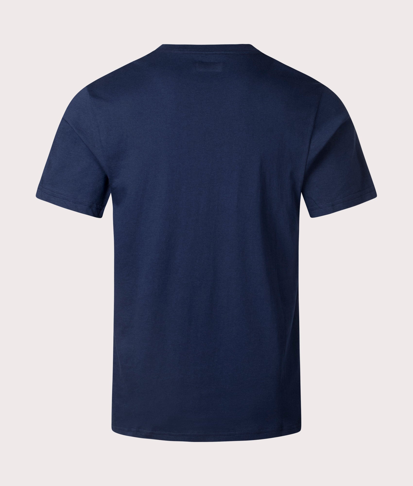 Columbia CSC Basic Logo T-Shirt in Collegiate Navy. Shot at EQVVS. Back shot. 