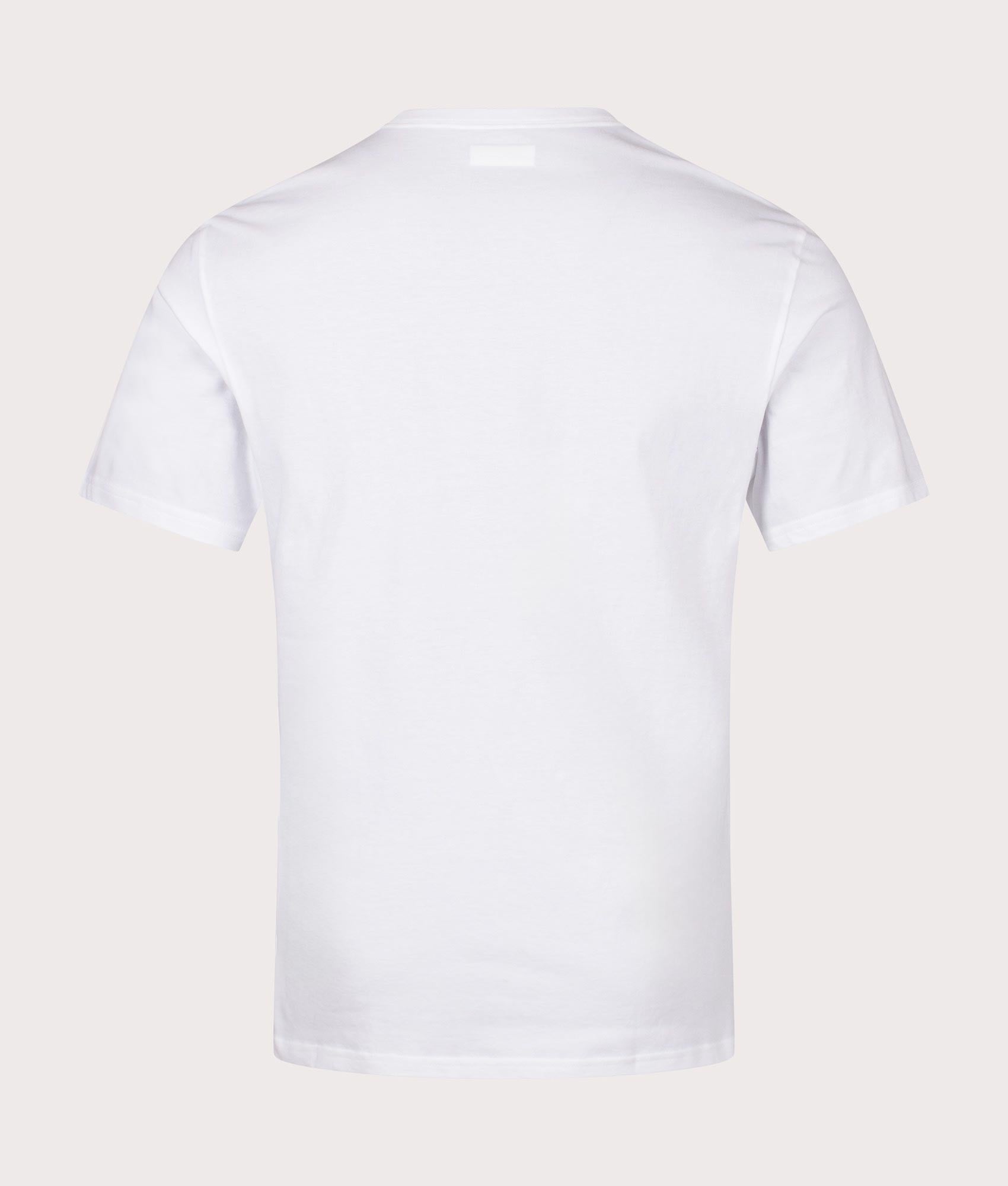Columbia, CSC Basic Logo T-Shirt, White/CSC Retro Logo, Eqvvs Menswear, back shot angle