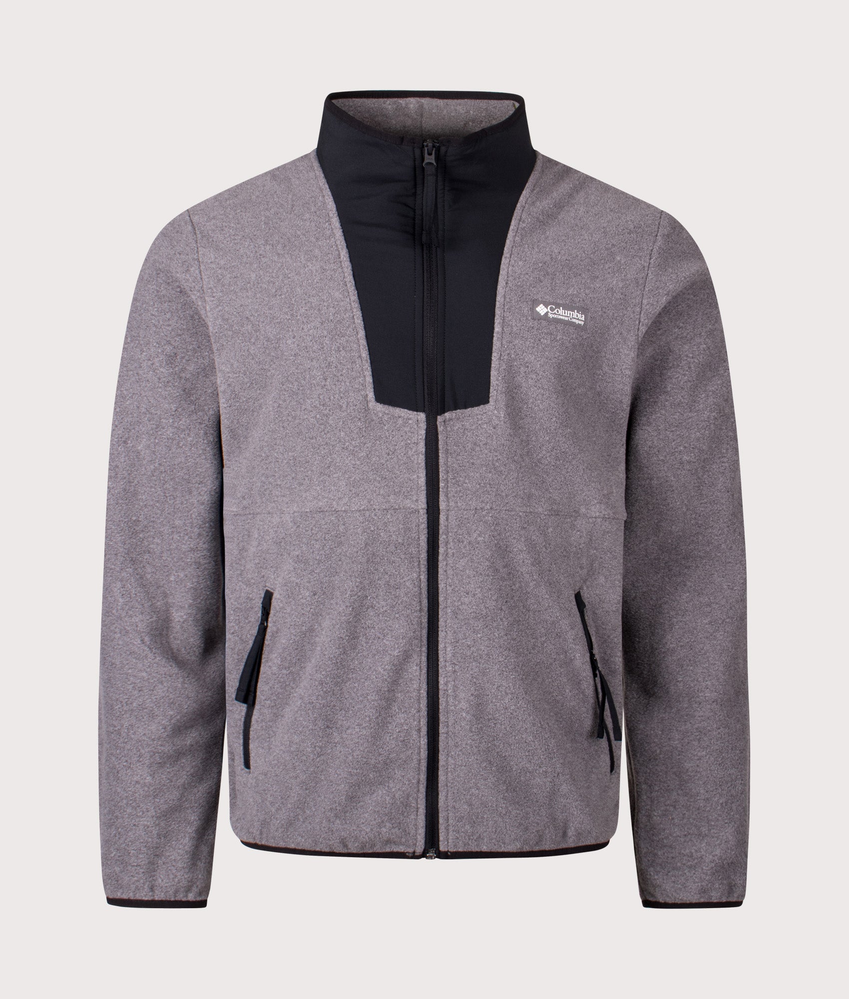 Sequoia Grove Full Zip Sweatshirt in City Grey Heather/Black | Columbia | Shot at EQVVS | Front shot 