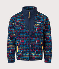 Sequoia Grove Printed Full Zip Fleece: 464 Collegiate Navy Horizons 