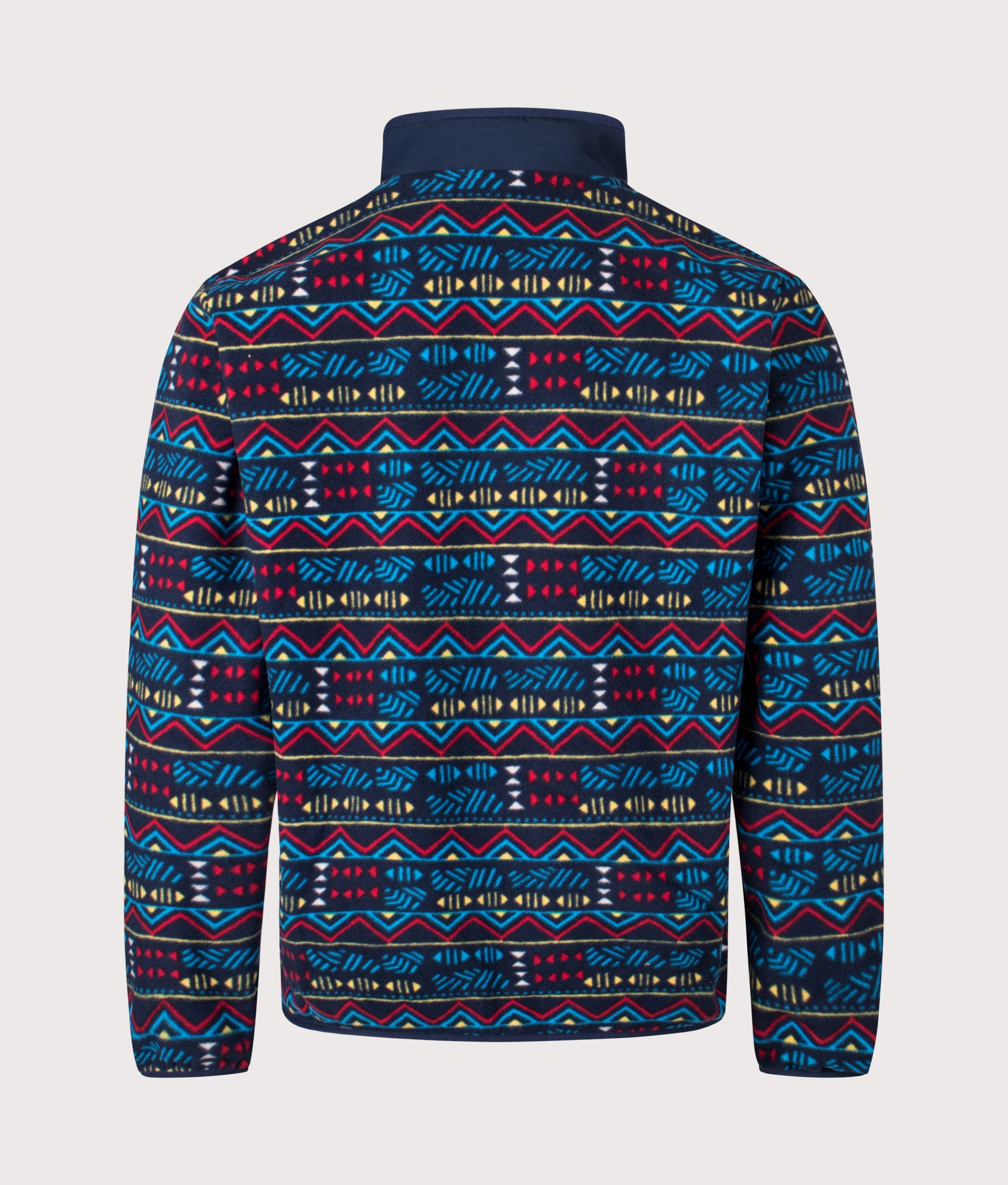 Sequoia Grove Printed Full Zip Sweatshirt in the Collegiate Navy Horizons | Columbia | Shot at EQVVS | Back shot 