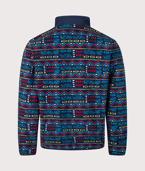Sequoia Grove Printed Full Zip Sweatshirt in the Collegiate Navy Horizons | Columbia | Shot at EQVVS | Back shot 