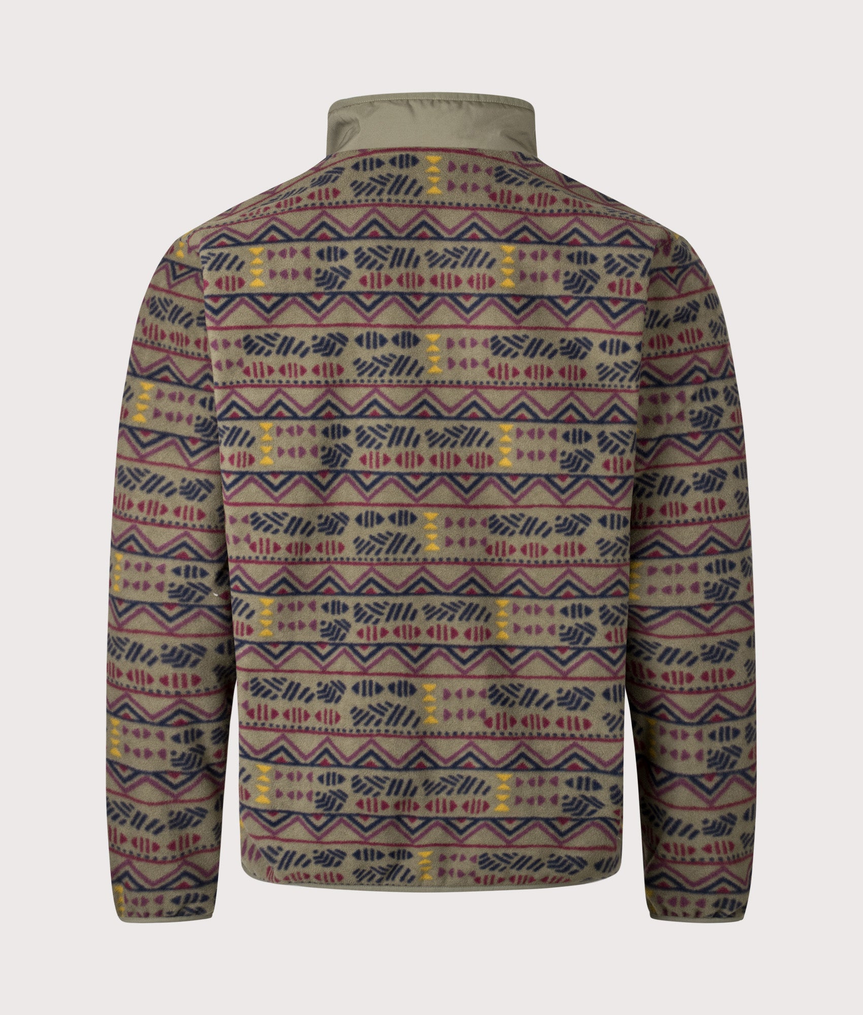 Sequoia Grove Printed Full Zip Sweatshirt in the Stone Green Horizons | Columbia | Shot at EQVVS | Backs shot 