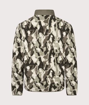Sequoia Grove Printed Full Zip Sweatshirt in the Stone Green Treebark | Columbia | Shot at EQVVS | Back shot 