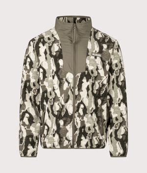 Sequoia Grove Printed Full Zip Sweatshirt in the Stone Green Treebark | Columbia | Shot at EQVVS | Front shot 