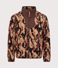 Sequoia Grove Printed Full Zip Fleece: 256 Tobacco Treebark 