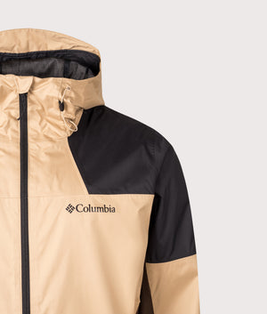 Inner Limits III Jacket in Canoe/Black/Tobacco | Columbia | EQVVS | Front detail shot 