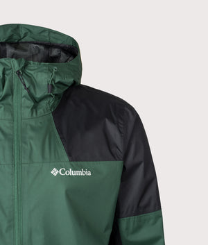 Inner Limits III Jacket in Rain Forest/Black | Columbia | EQVVS | Front detail shot 