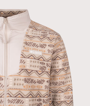 Sequoia Grove Printed Full Zip Sweatshirt in Dark Stone Horizons | Columbia | Shot at EQVVS | Front detail shot 