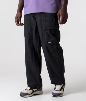 Relaxed-Fit-Jackson-Cargo-Pants-Black-Dickies-EQVVS model angled image