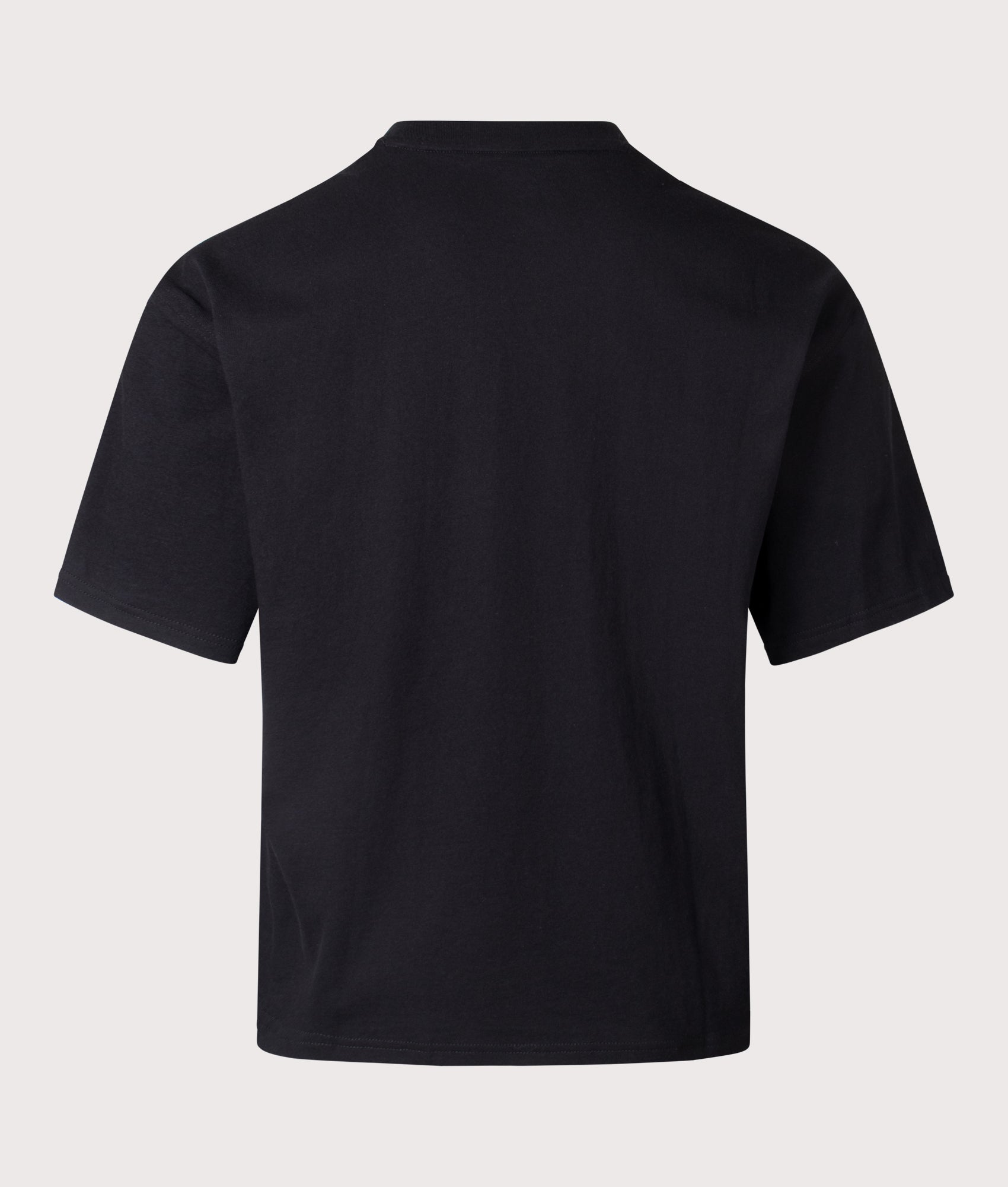 Dickies Laundry Boxy T-Shirt in Black. Shot at EQVVS. Back shot. 