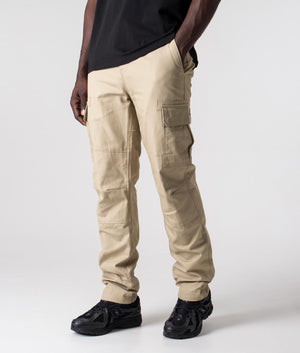 Regular-Fit-Millerville-Cargo-Pants-Khaki-Dickies-EQVVS model front angle image