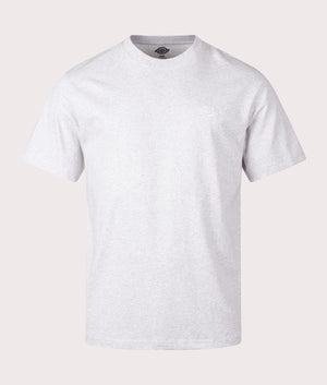 Summerdale T-Shirt in Light Gray by Dickies. EQVVS Front Angle Shot.