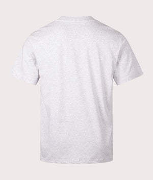 Summerdale T-Shirt in Light Gray by Dickies. EQVVS Back Angle Shot.