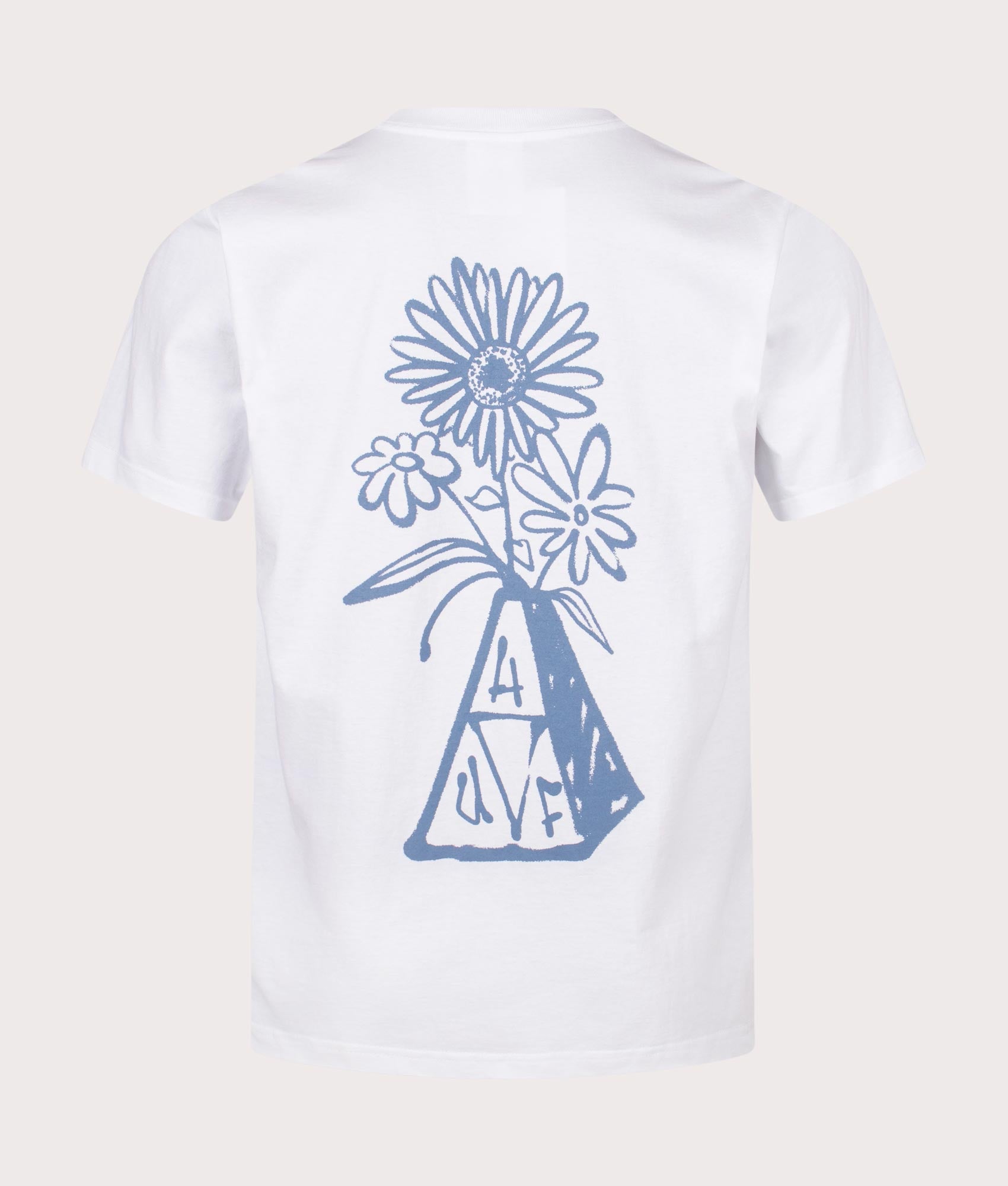 Tt Hallows T-Shirt in White by Huf. EQVVS Back Angle Shot.