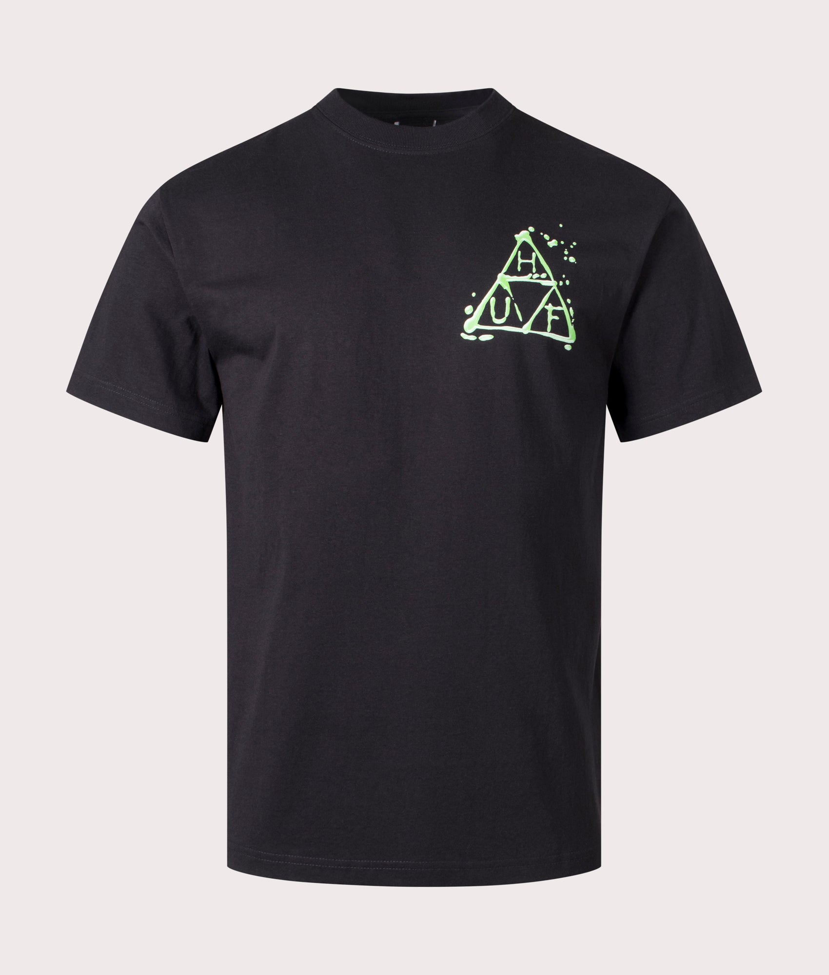 Wet & Wild T-Shirt in Black by HUF. EQVVS Front Angle Shot.