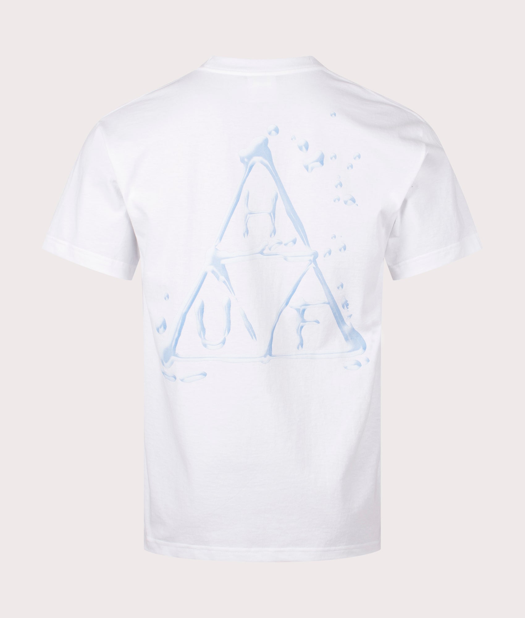 Wet & Wild T-Shirt in White by HUF. EQVVS Back Angle Shot.
