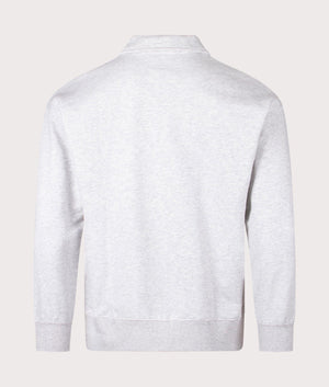 Huf Slate Quarter Zip Sweatshirt in Heather grey at EQVVS Menswear back shot 