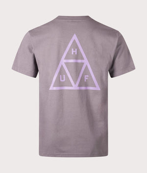 HUF Huf Set Triple Triangle T-Shirt in Light Plum at EQVVS Back Shot