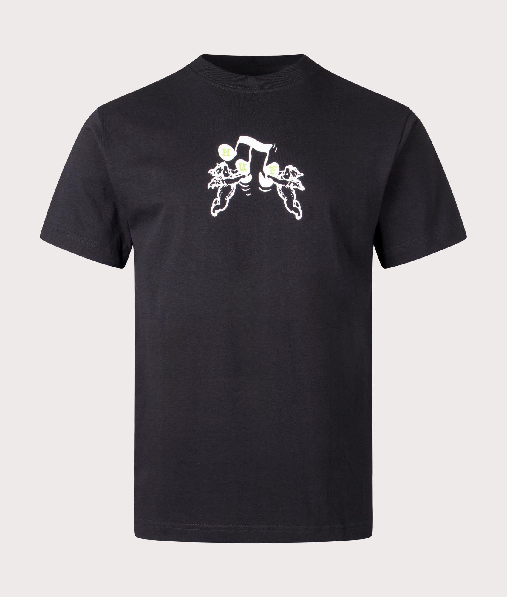 HUF Song T-Shirt in Black at EQVVS Front Shot