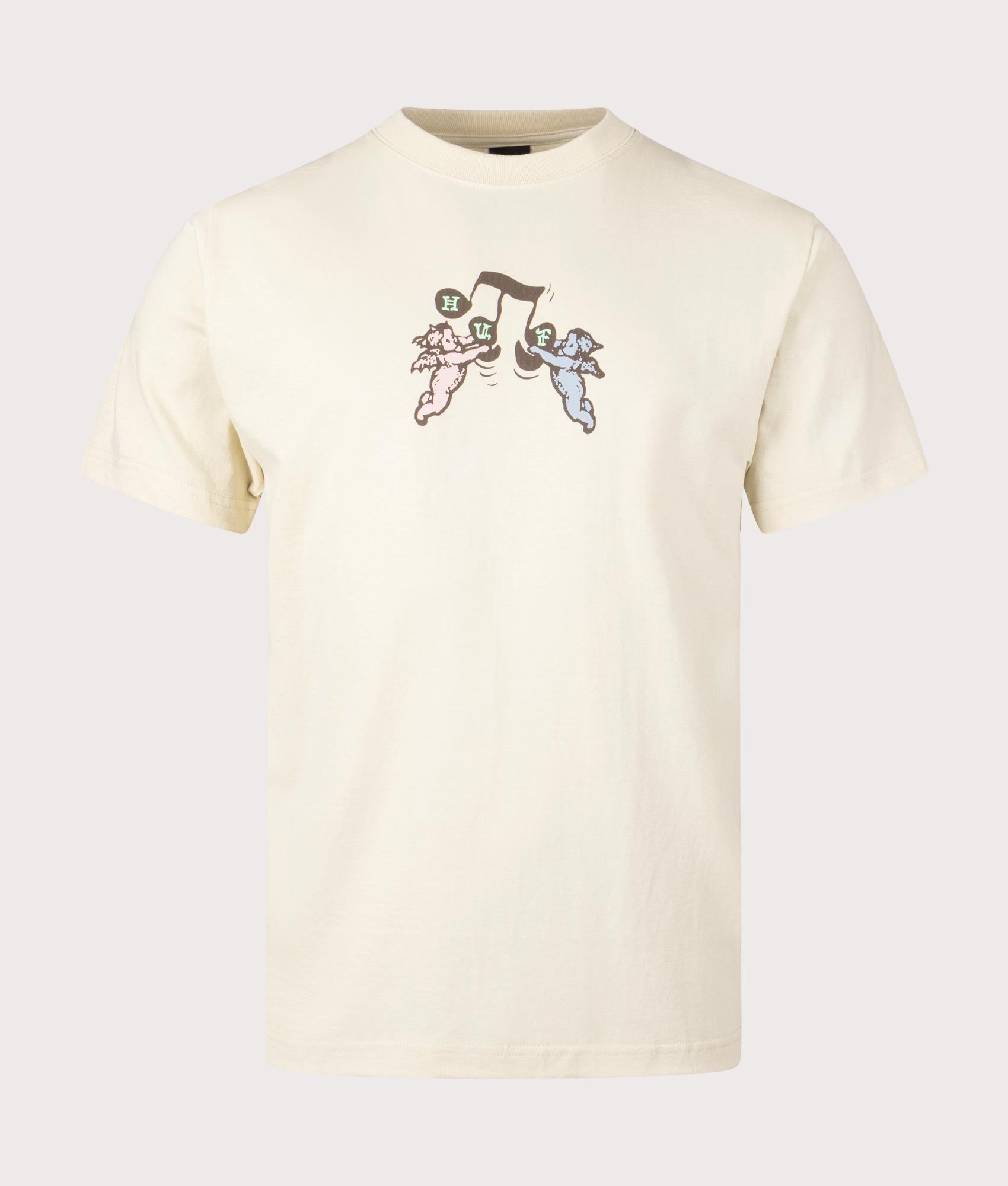 HUF Song T-Shirt in Stone Beige at EQVVS Front Shot