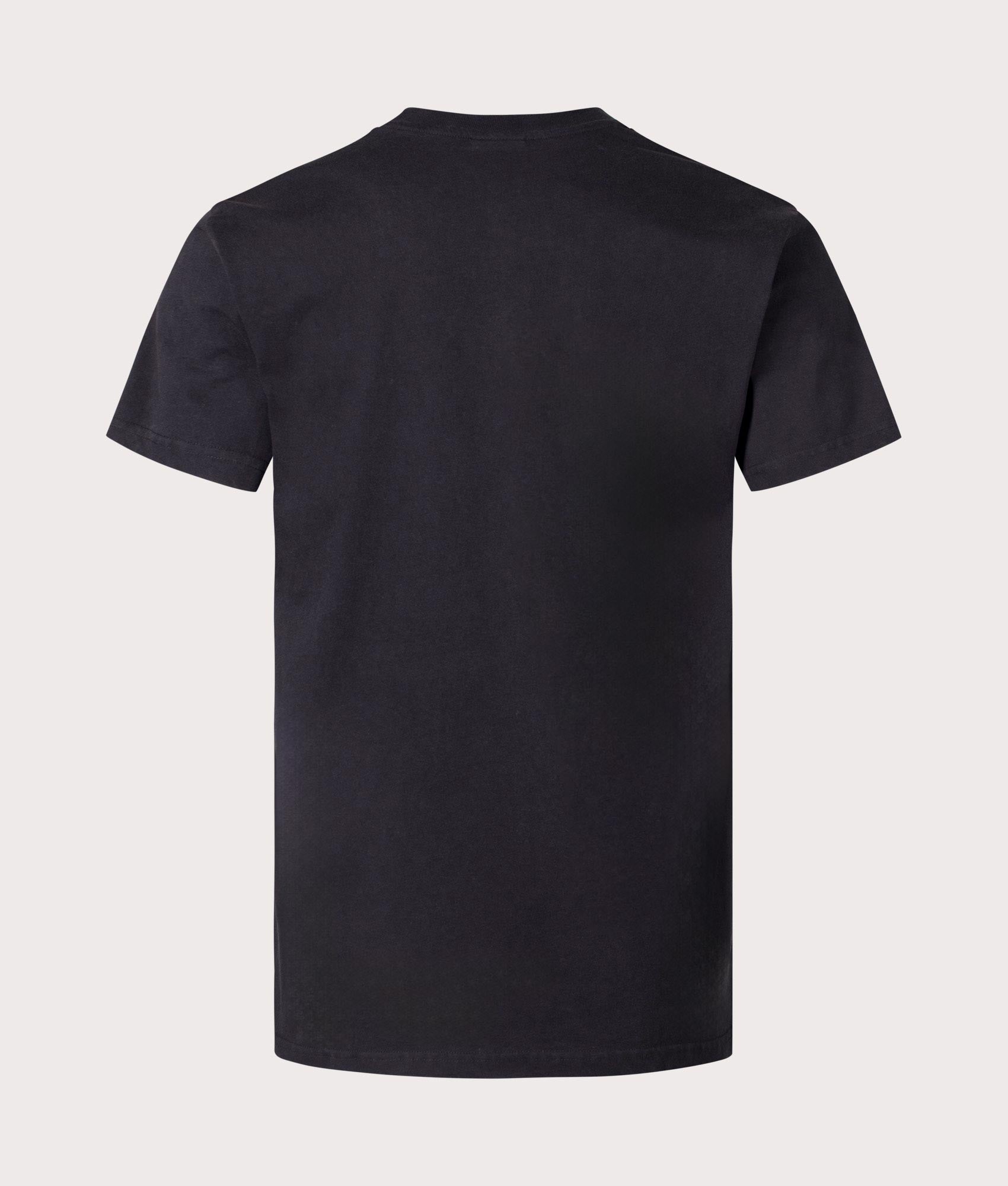 HUF Tool Inc Washed T-Shirt in Black. Shot at EQVVS.  Back shot 