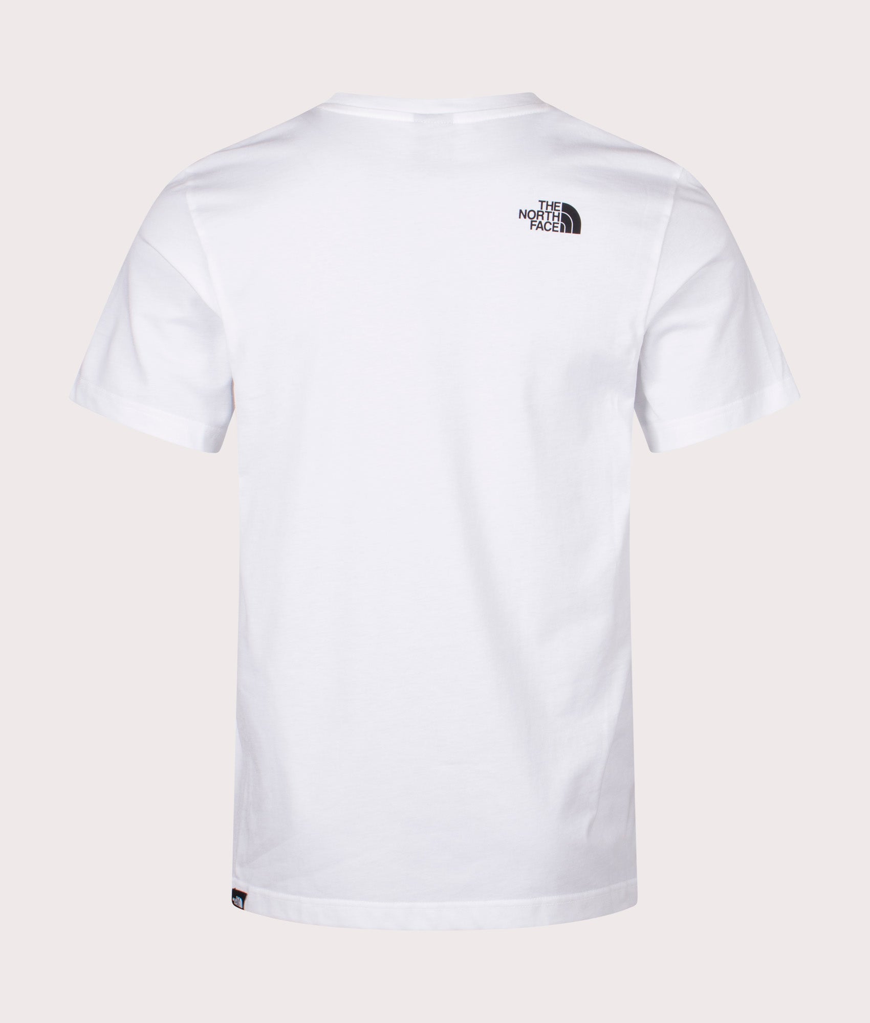 The North Face Fine T-Shirt in White. Shot at EQVVS.  Back shot. 