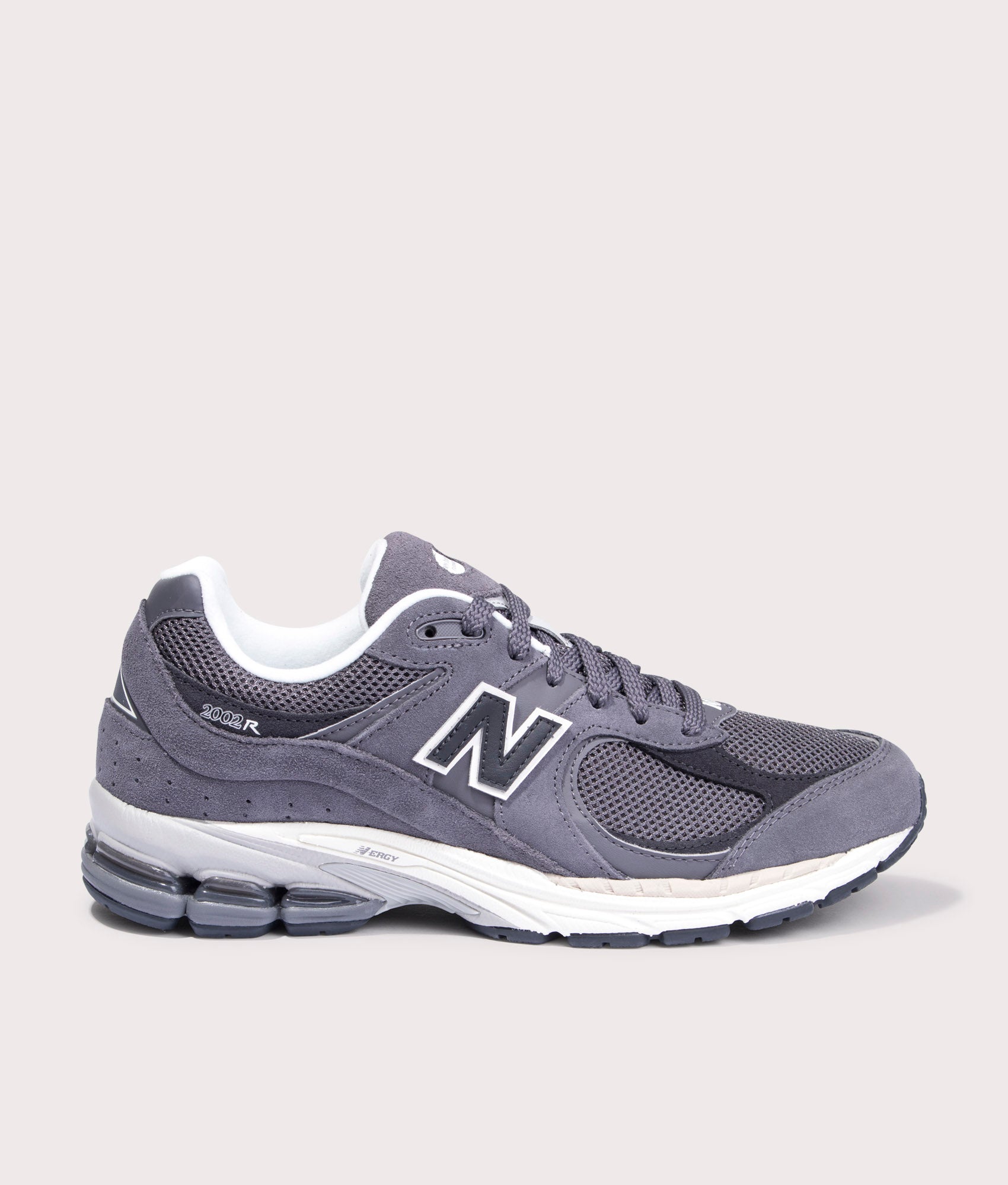 New Balance 2002R Sneakers in Magnet at EQVVS menswear side shot