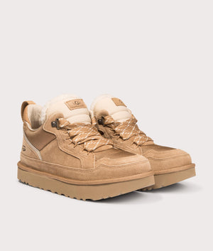 UGG Lowmel in Chestnut at EQVVS Menswear. Angled side shot.