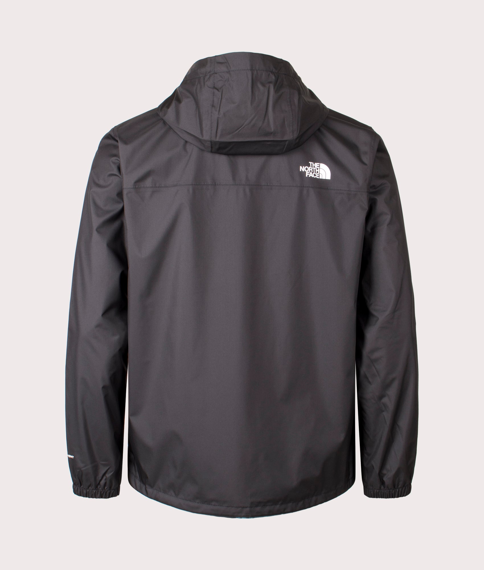 Antora Jacket by The North Face in TNF Black. Shot by EQVVS. Back shot.