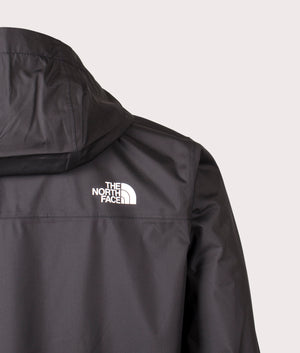 Antora Jacket by The North Face in TNF Black. Shot by EQVVS. Back detail shot.