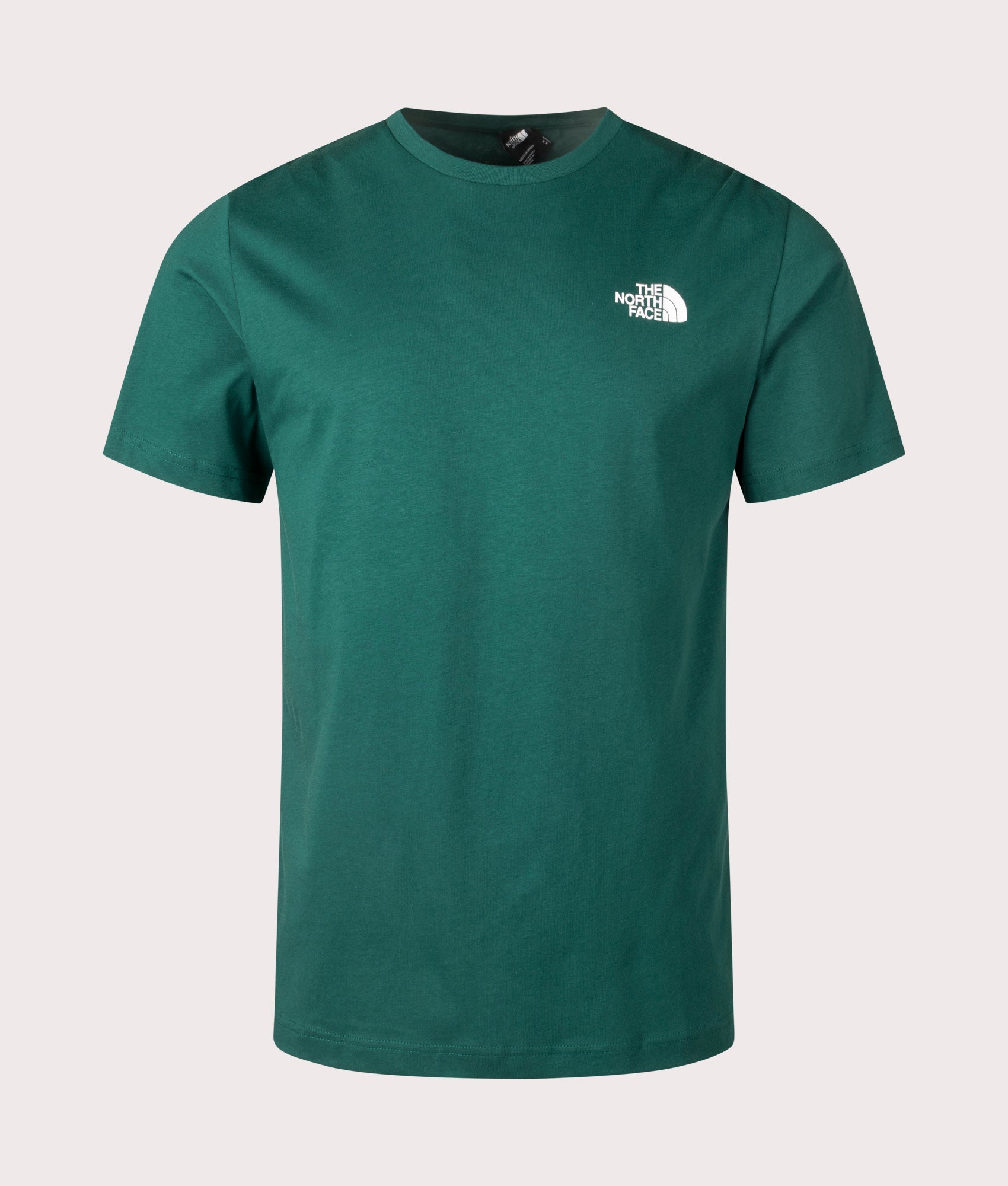 The North Face Box Nse T-Shirt in Deep Nori Green at EQVVS. Front Shot.