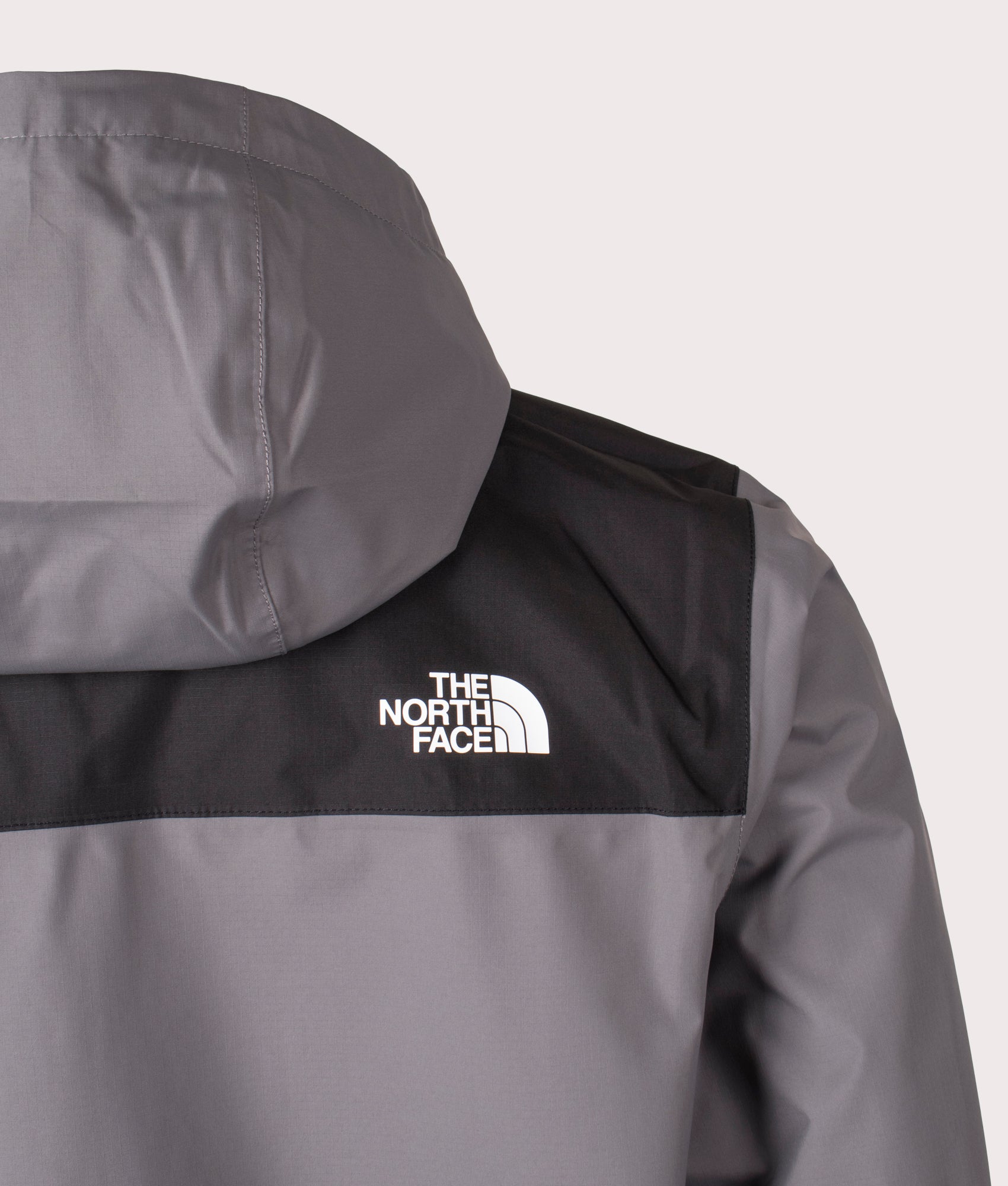 Antora Jacket by The North Face in Smoked Pearl. Shot by EQVVS. Back detail shot.