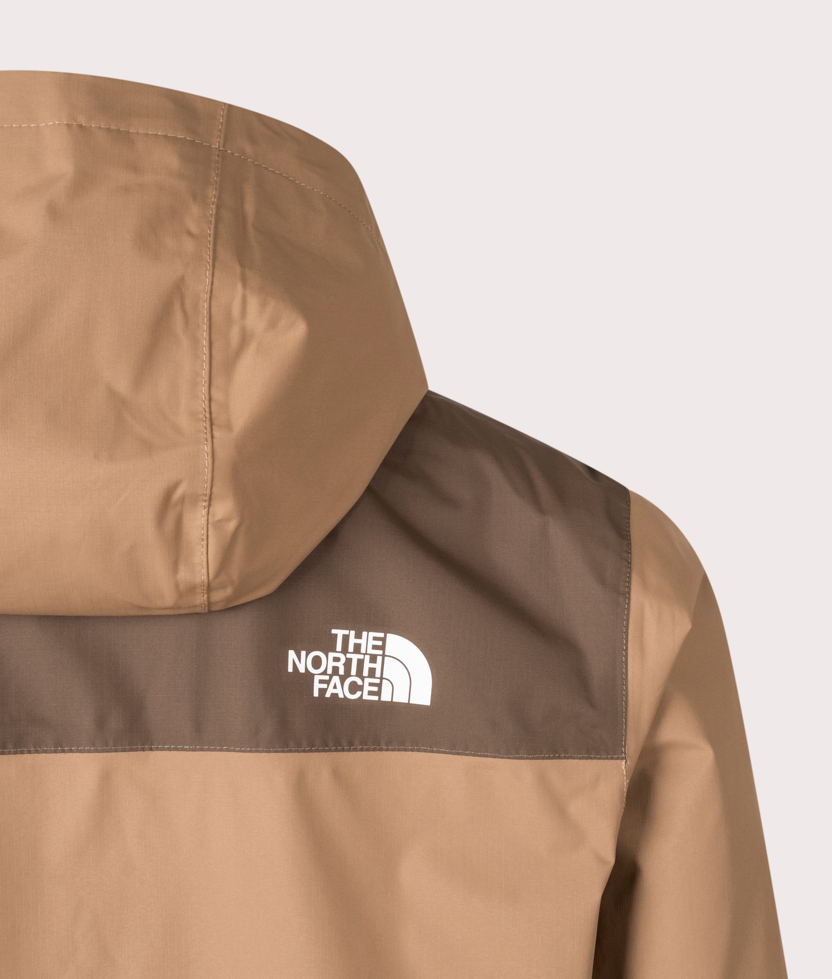 The North Face, Antora Jacket, Latte Smokey Brown, Eqvvs Menswear, back detailed angle