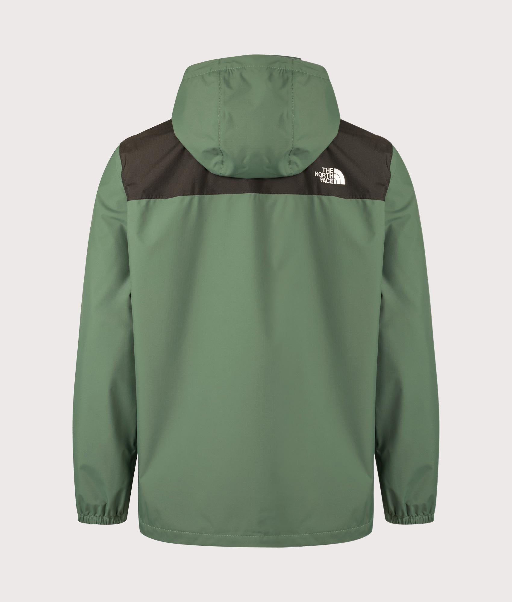 The North Face, Antora Jacket, Duck Green/TNF Black, Eqvvs Menswear, back  shot angle