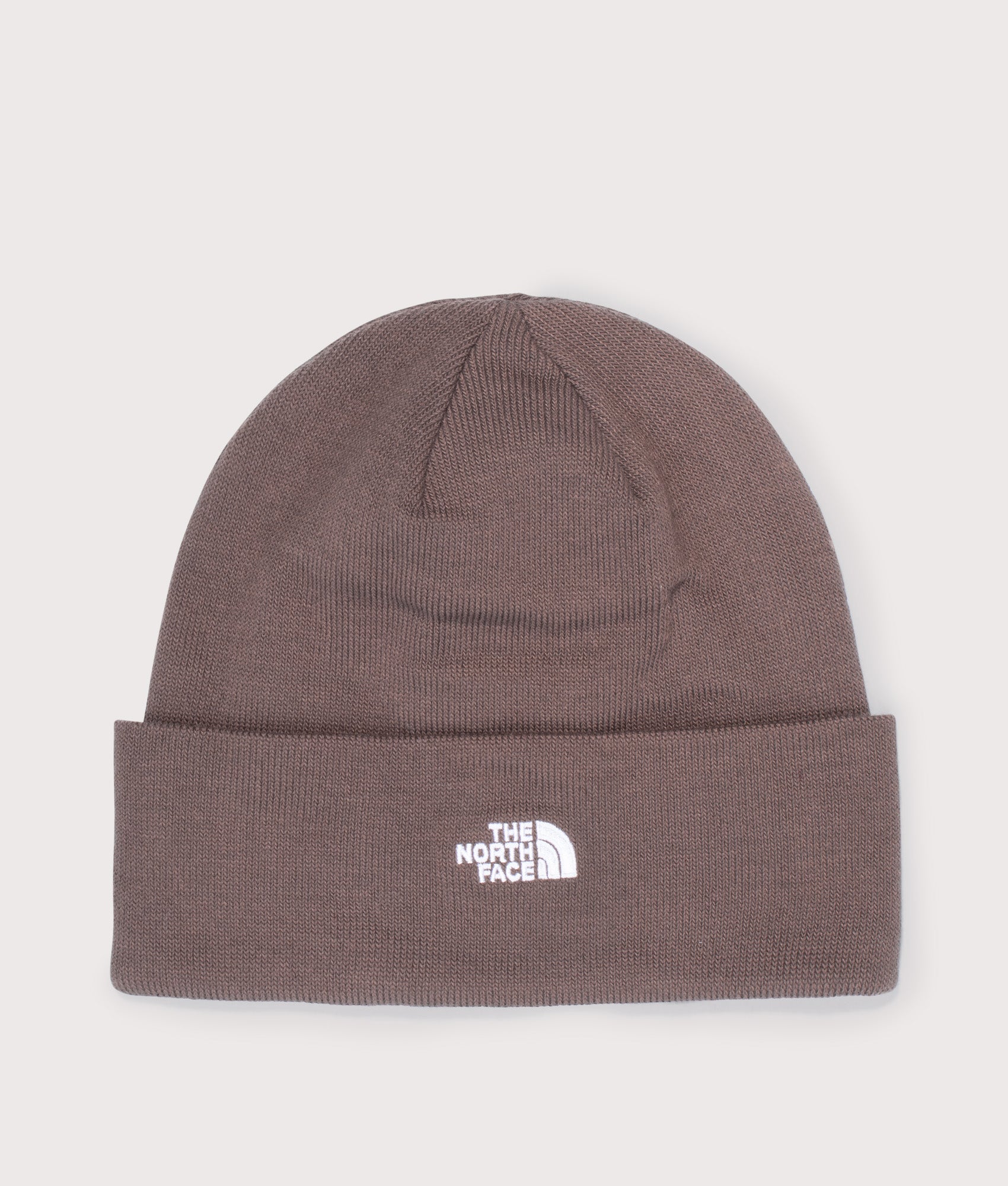 Norma Beanie in Smokey Brown. | The North Face | Shot at EQVVS | Front shot 