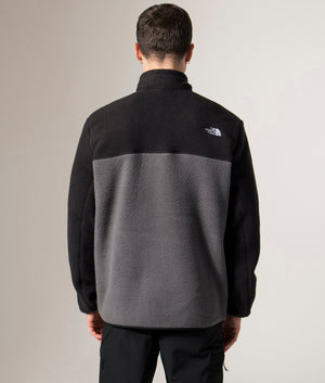 Yumiori Full Zip Fleece Sweatshirt by The North Face in Anthracite Grey. Shot by EQVVS. Back model shot.