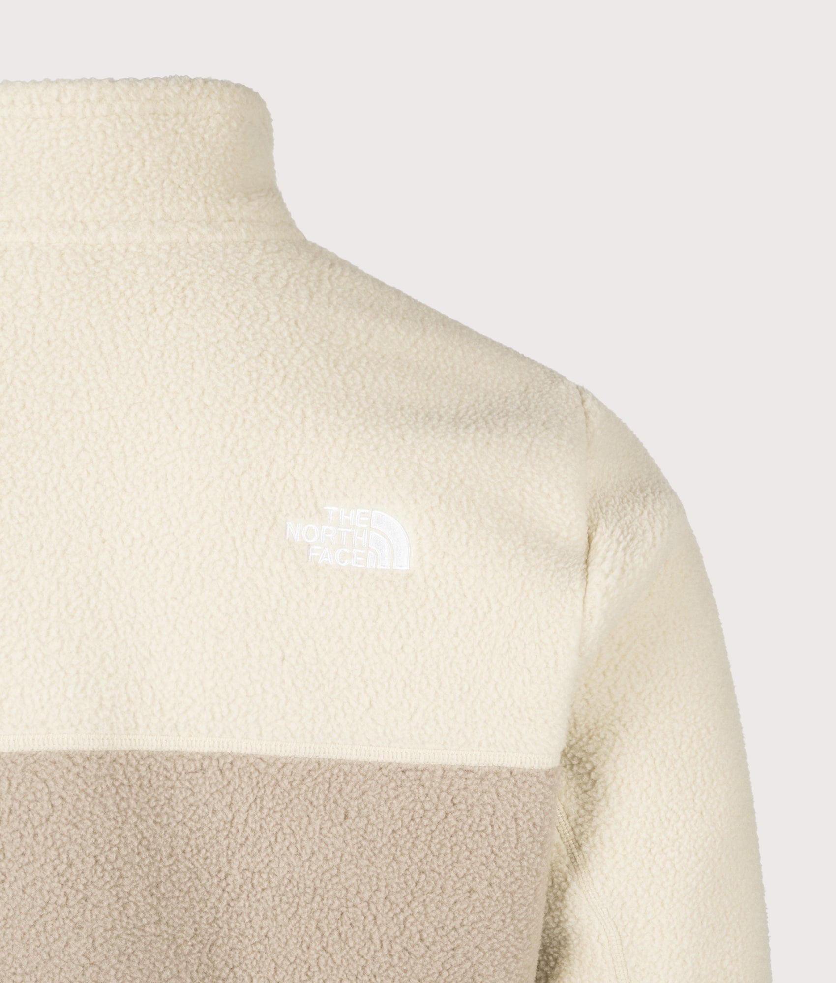 Yumiori Quarter Zip Fleece Sweatshirt. Shot by EQVVS. Back detail shot.
