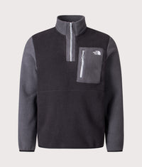 Yumiori Quarter Zip Fleece Sweatshirt: S5H1 TNF Black/Asphalt Grey/Monument Grey 