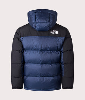 The North Face Himalayan Down Parka in Summit Navy/TNF Black at EQVVS Menswear. Back shot.