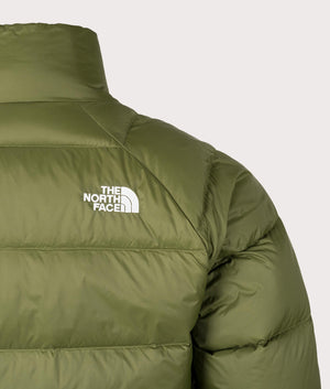 Hydrenalite Hooded Down Jacket in Woodland Green | The North Face | EQVVS | Back detail shot 
