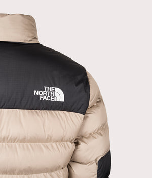The North Face Limbara Insulated Jacket in Mushroom Grey at EQVVS Menswear. Back detail shot. 