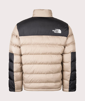 The North Face Limbara Insulated Jacket in Mushroom Grey at EQVVS Menswear. Back shot. 