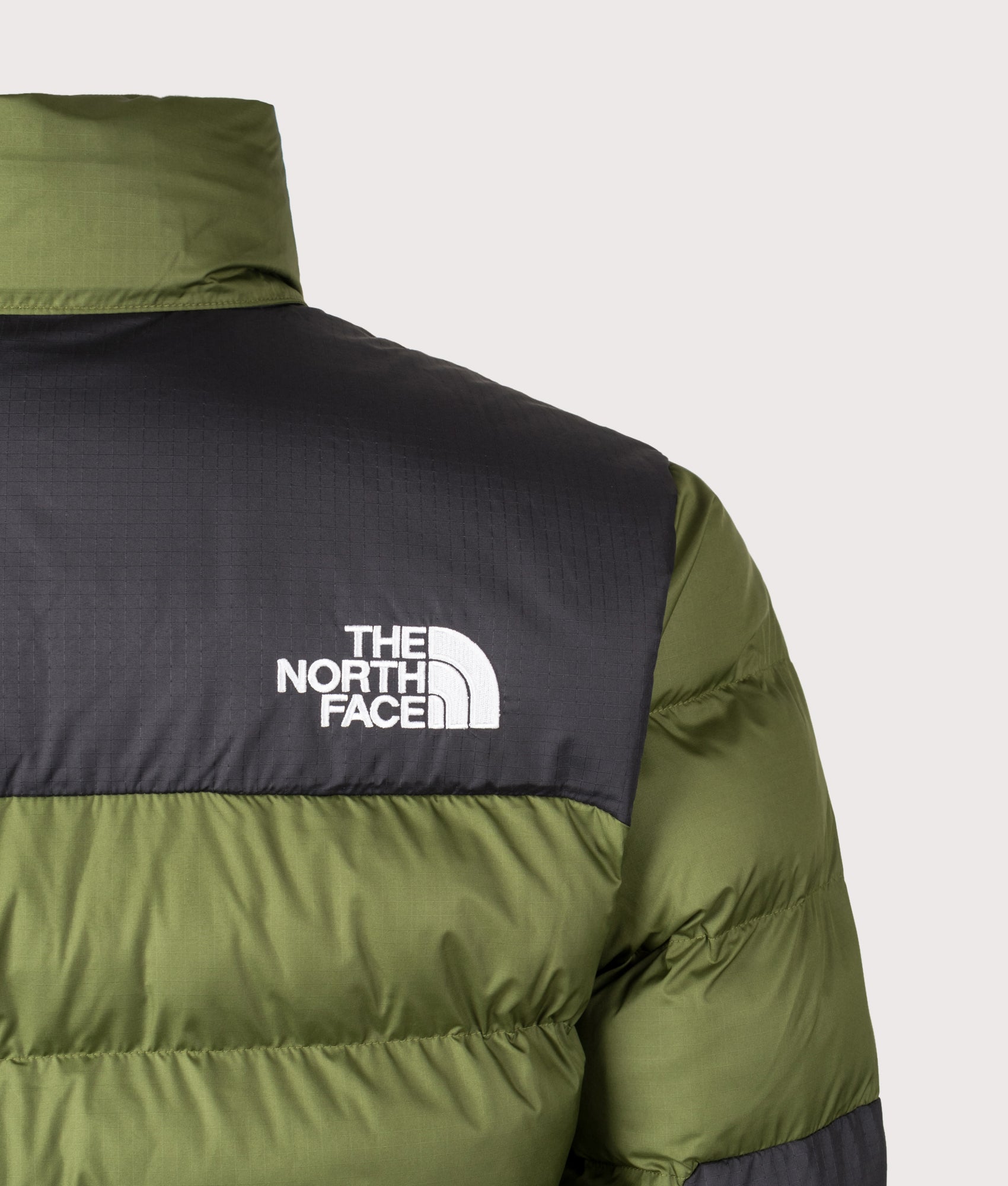 Limbara Insulated Jacket in Woodland Green | The North Face | EQVVS | Back detail shot 